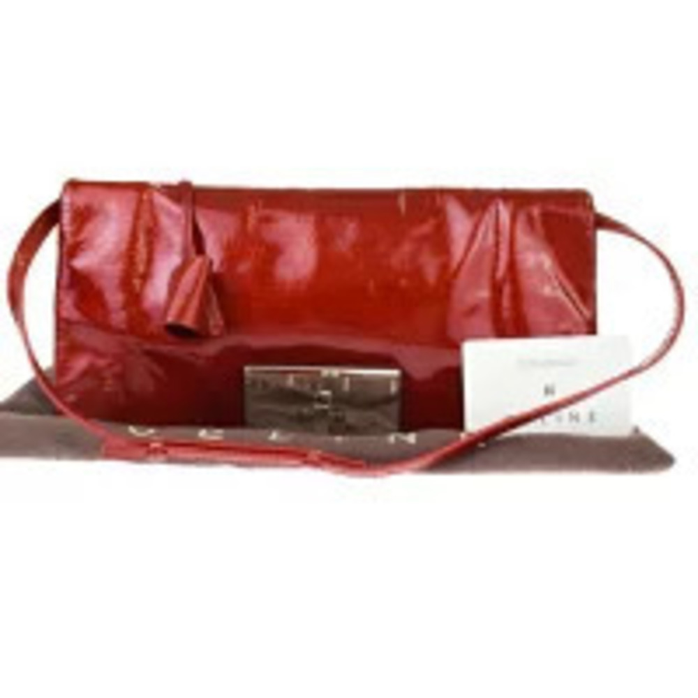 Celine waist Pouch Clutch bag Shoulder hand enamel padlock